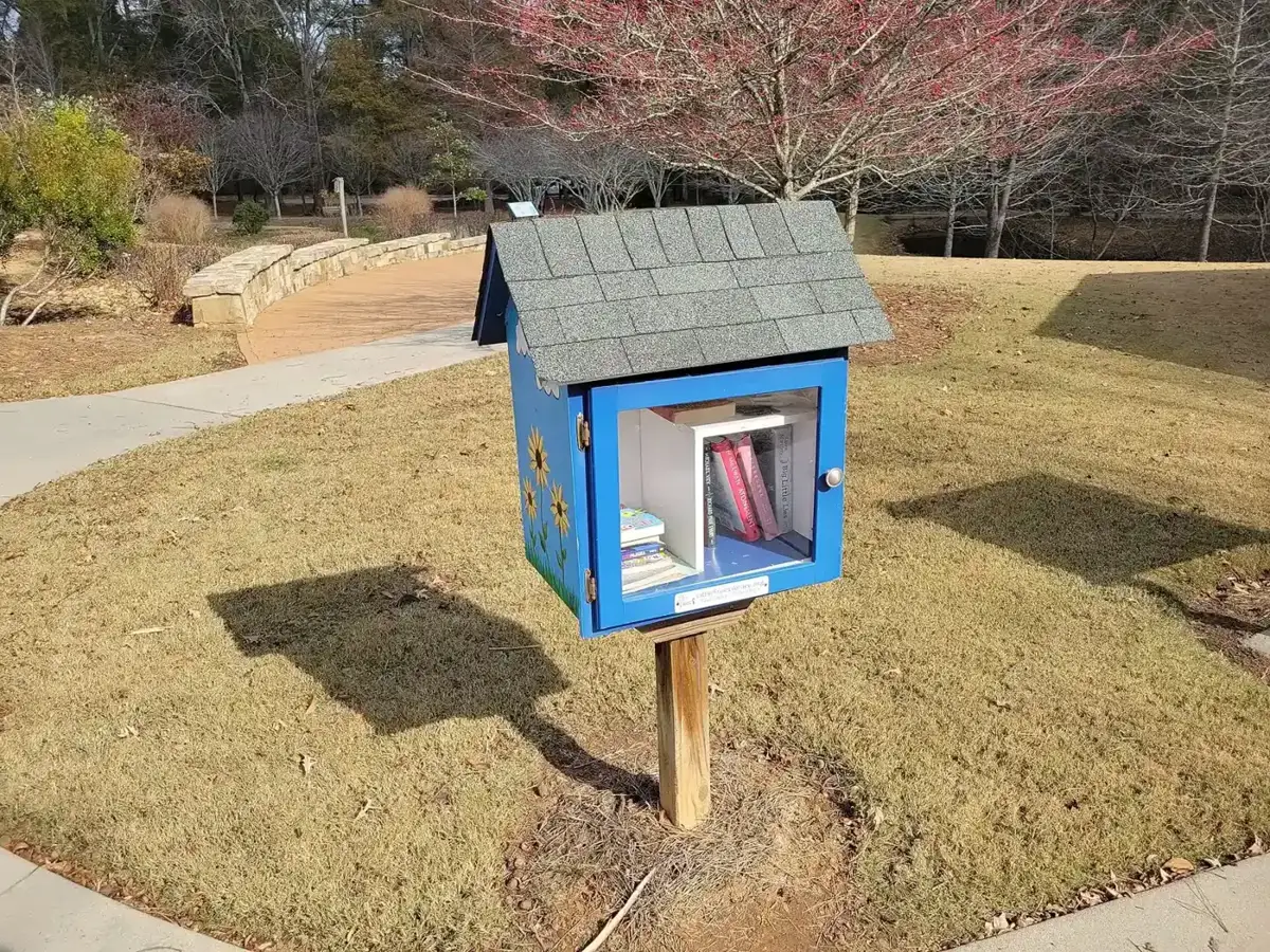 A Little Free Library in Rock Mill Park, Alpharetta