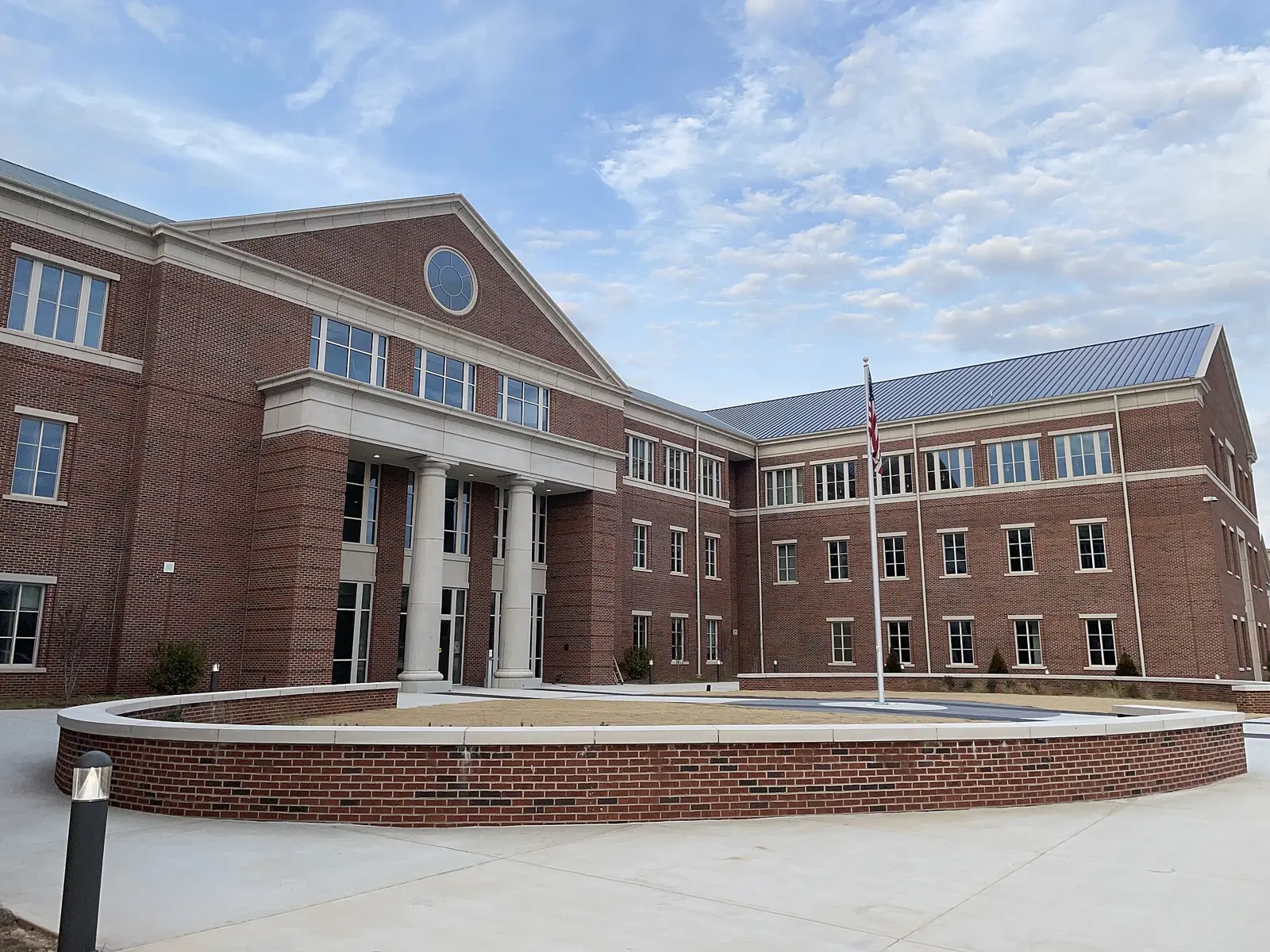 The front of FCS Innovation Academy on Milton Avenue in downtown Alpharetta